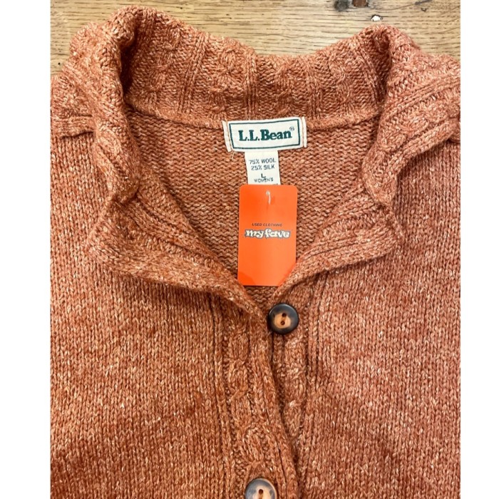 90s LLBean エルエルビーン ニット セーター カーディガン ビンテージ knit sweater ウール シルク | Vintage.City 빈티지숍, 빈티지 코디 정보