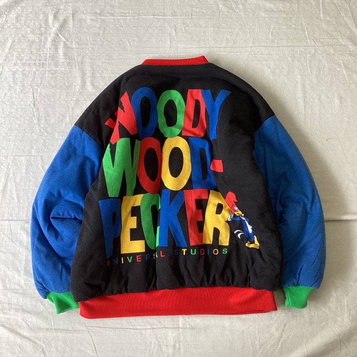 90's~00's WOODYWOODPECKER/ウッディーウッドペッカー 総柄中綿