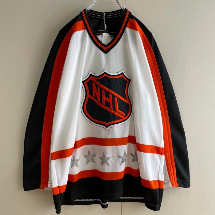 CCM NHL カナダ製 game shirt size M 配送C ゲームシャツ　ビッグ刺繍ロゴ　ストリート | Vintage.City 古着屋、古着コーデ情報を発信