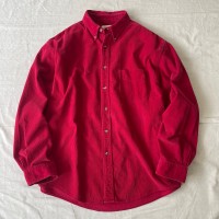 90’s Eddie Bauer/エディーバウアー コーデュロイシャツ 赤 ロングスリーブシャツ 古着 fc-1573 | Vintage.City 古着屋、古着コーデ情報を発信