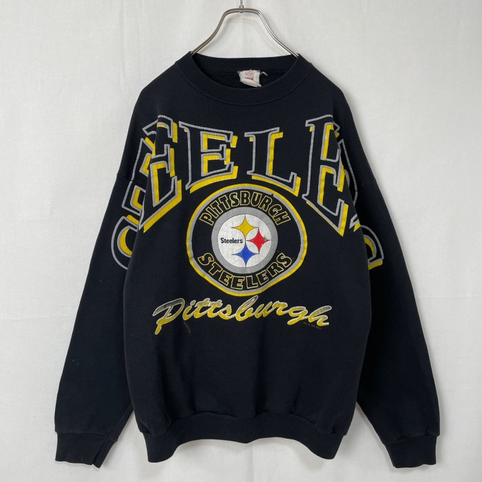 90s USA製 NFL スティーラーズ スウェット 古着 アメフト 黒 ブラック ヴィンテージ チームロゴ チーム 90年代 Steelers ビンテージ ビッグロゴ トレーナー メンズ L 24022703 | Vintage.City Vintage Shops, Vintage Fashion Trends