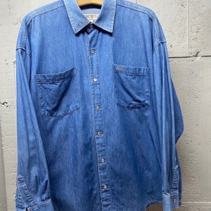 90s vintage GUESS USA製　デニムシャツ　スナップボタン  SS083 | Vintage.City 빈티지숍, 빈티지 코디 정보