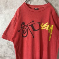 STUSSY 00's big logo print T-shirt size M 配送A ステューシー　ビッグロゴ　両面プリントTシャツ | Vintage.City 古着屋、古着コーデ情報を発信
