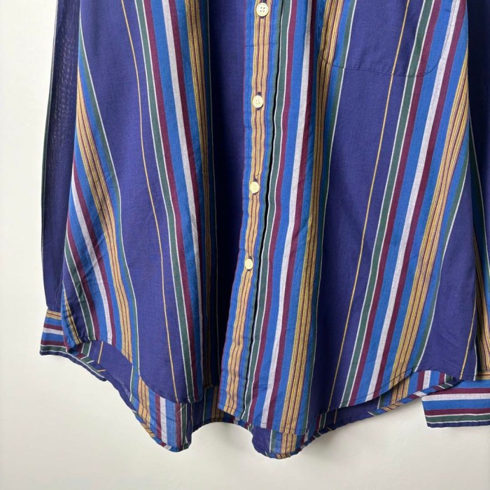 90s タウンクラフト マルチカラー ストライプシャツ 長袖 L S2802 | Vintage.City 빈티지숍, 빈티지 코디 정보