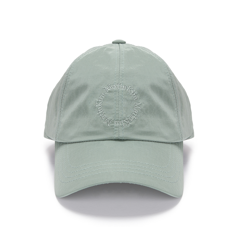 GLOSSY CRISP LOGO BALL CAP IN LIGHT KHAKI