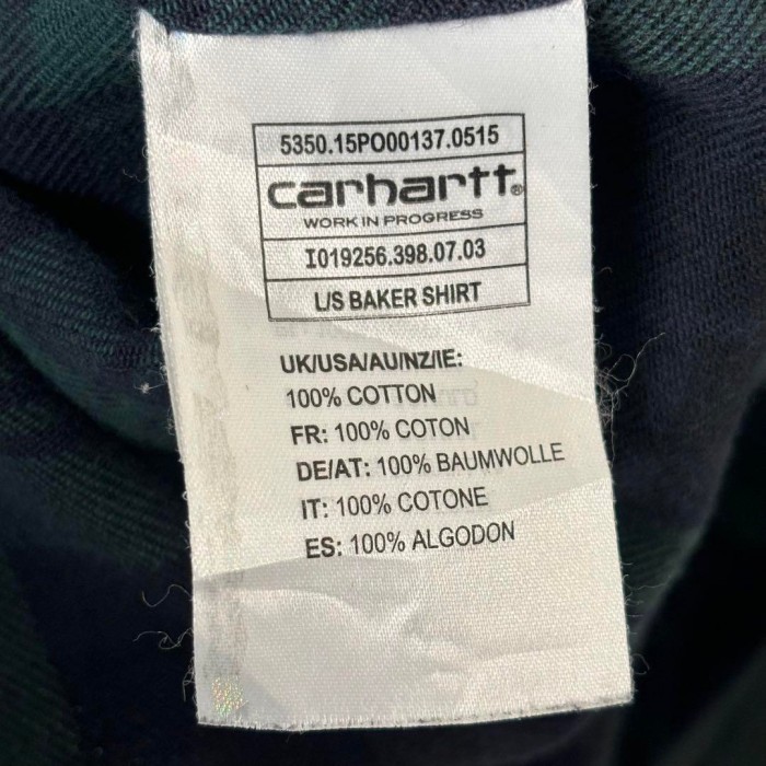 Carhartt WIP ネルシャツ チェック ブラックウォッチ S S2802 | Vintage.City 古着屋、古着コーデ情報を発信