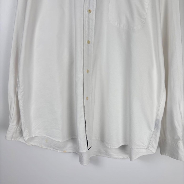 90s 旧ロゴ トミーヒルフィガー 白シャツ ボタンダウン XL S2902 | Vintage.City 古着屋、古着コーデ情報を発信
