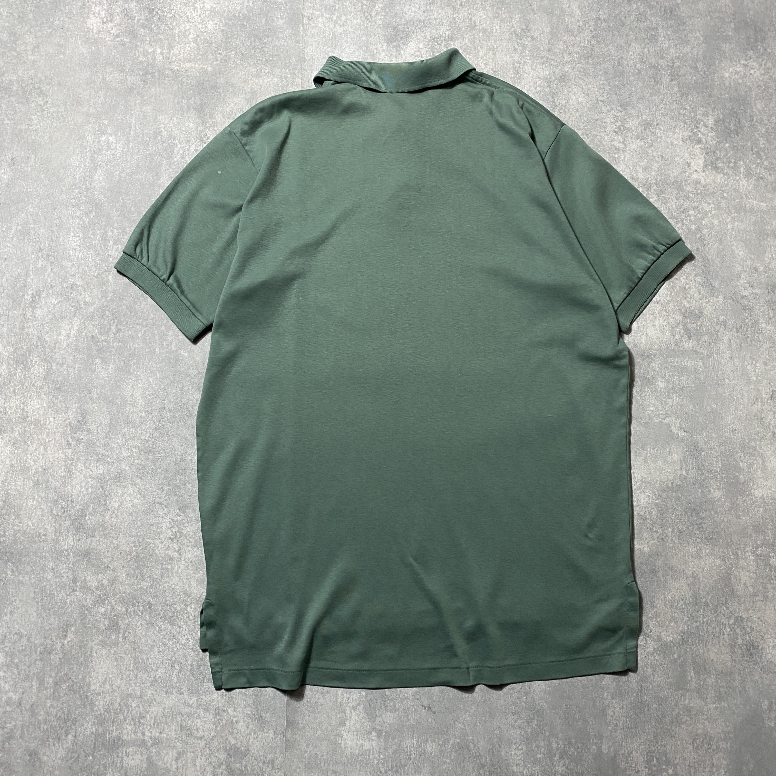 USA製・XLサイズ】ポロラルフローレン 刺繍ワンポイントロゴ グリーン 