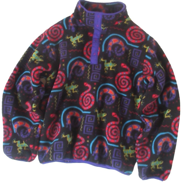 90s L.L.Bean フリースジャケット(reptile pattern) | Vintage.City 古着屋、古着コーデ情報を発信