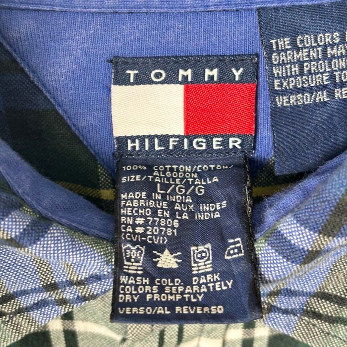 90s トミーヒルフィガー ネルシャツ タータンチェック S相当 S2902 | Vintage.City 빈티지숍, 빈티지 코디 정보