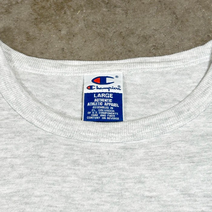 90's チャンピオン Champion / スクリプト刺繍 USA製 半袖Tシャツ / シルバーグレー | Vintage.City 빈티지숍, 빈티지 코디 정보