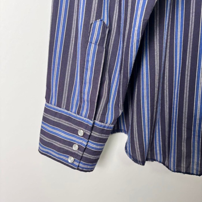 90s USA製 Wrangler ストライプシャツ ウエスタンシャツ L | Vintage.City 古着屋、古着コーデ情報を発信