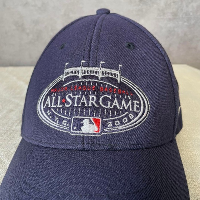NIKE 2008 MLB allstar game cap 配送B ナイキ　メジャーリーグ　オールスターゲーム　ビッグ刺繍ロゴ　ヤンキース | Vintage.City 古着屋、古着コーデ情報を発信