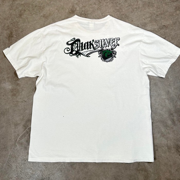 90-00's クイックシルバー QUICK SILVER / プリント半袖Tシャツ / ホワイト | Vintage.City 빈티지숍, 빈티지 코디 정보