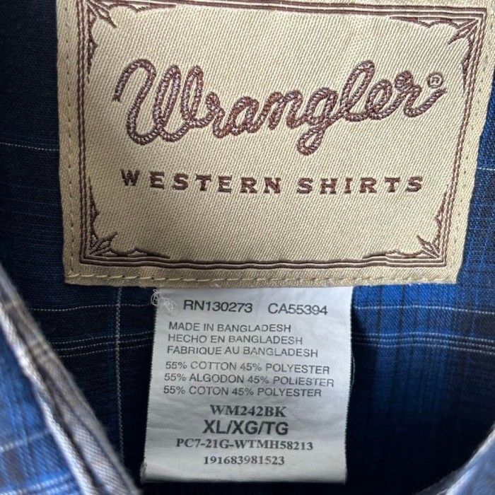 USA古着 Wrangler オンブレチェック ウエスタンシャツ XL ブルー | Vintage.City Vintage Shops, Vintage Fashion Trends