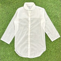 【Lady's】90s  ロング丈 ホワイト シアー シャツ / Made In USA Vintage ヴィンテージ 古着 シースルー 長袖シャツ | Vintage.City Vintage Shops, Vintage Fashion Trends