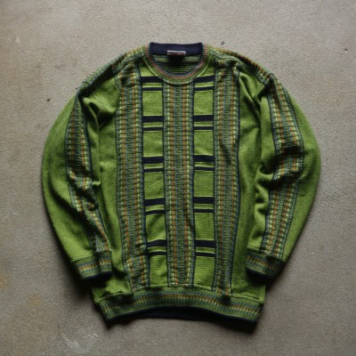 Made in Italy vintage 3D knit sweater | Vintage.City 빈티지숍, 빈티지 코디 정보