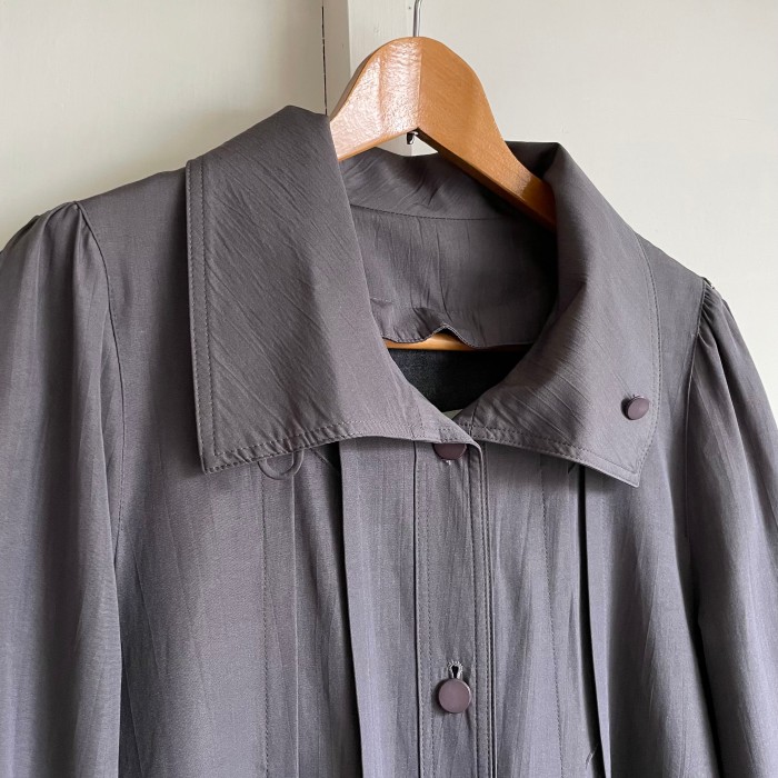roll collar liner coat〈レトロ古着 ロールカラー ライナーコート スプリングコート〉 | Vintage.City 古着屋、古着コーデ情報を発信