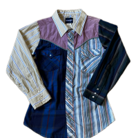 【Wrangler】90's Crazy Pattern Western Shirts 90年代 ラングラー クレイジーパターン ウエスタンシャツ コーデュロイ s-246 | Vintage.City 古着屋、古着コーデ情報を発信