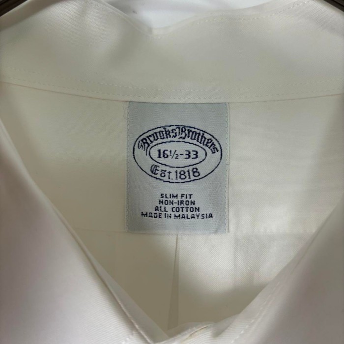 ブルックスブラザーズ SLIM FIT シャツ 白シャツ ホワイト L S303 | Vintage.City 古着屋、古着コーデ情報を発信