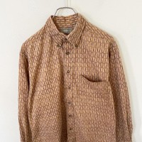 NATURAL ISSUE 長袖　総柄　シャツ　古着　アメカジ　ヴィンテージ | Vintage.City 古着屋、古着コーデ情報を発信