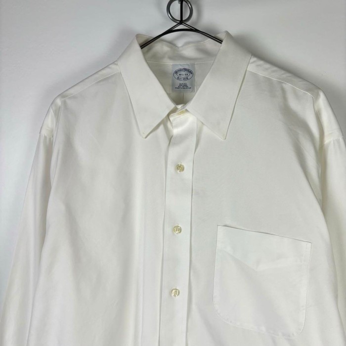 ブルックスブラザーズ SLIM FIT シャツ 白シャツ ホワイト L S303 | Vintage.City 빈티지숍, 빈티지 코디 정보
