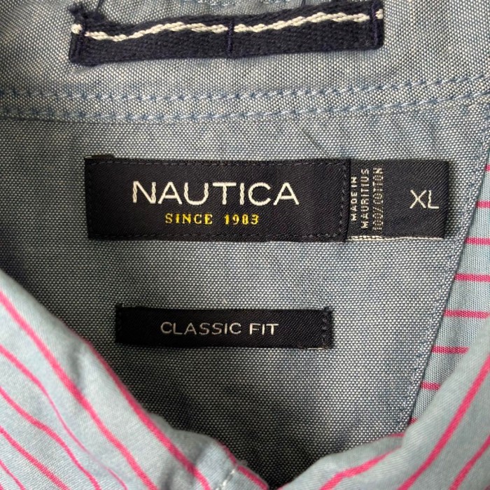 USA古着 NAUTICA シャツ ストライプ 長袖 くすみカラー XL | Vintage.City 빈티지숍, 빈티지 코디 정보