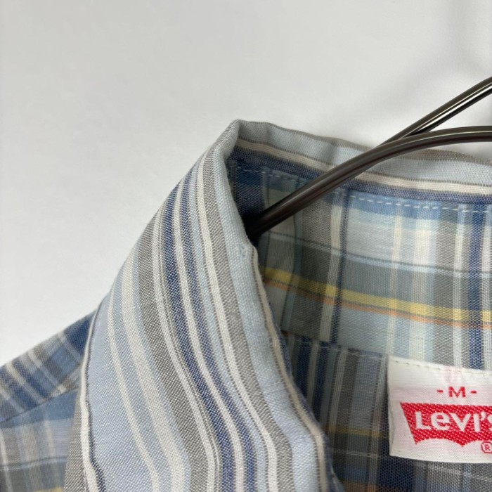 70s USA製 Levi's ストライプ チェック シャツ 長袖 薄手 M | Vintage.City 빈티지숍, 빈티지 코디 정보