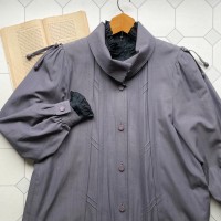 roll collar liner coat〈レトロ古着 ロールカラー ライナーコート スプリングコート〉 | Vintage.City 빈티지숍, 빈티지 코디 정보