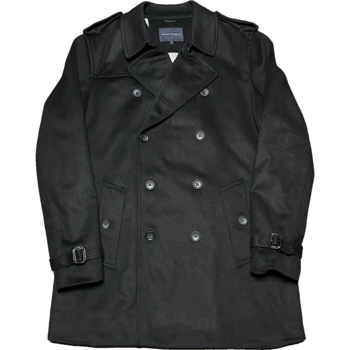 BANANA REPUBLIC ウールトレンチコート ブラック XLサイズ | Vintage.City 古着屋、古着コーデ情報を発信
