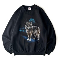 90's JERZEES wolf animal sweat shirt オオカミ アニマルスウェット | Vintage.City 古着屋、古着コーデ情報を発信