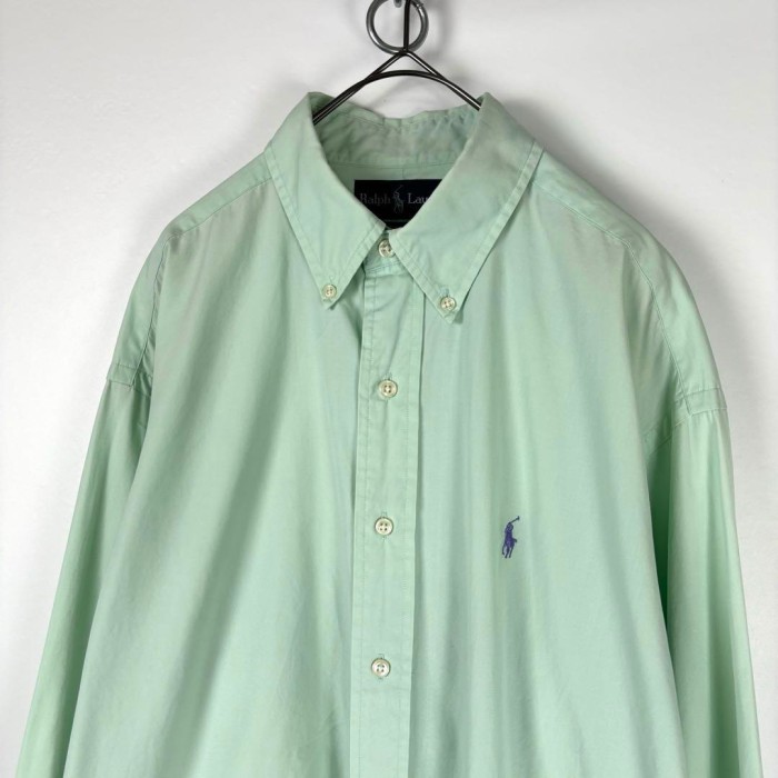 90s Ralph Lauren BLAKE シャツ 長袖 ミントグリーン M | Vintage.City 古着屋、古着コーデ情報を発信