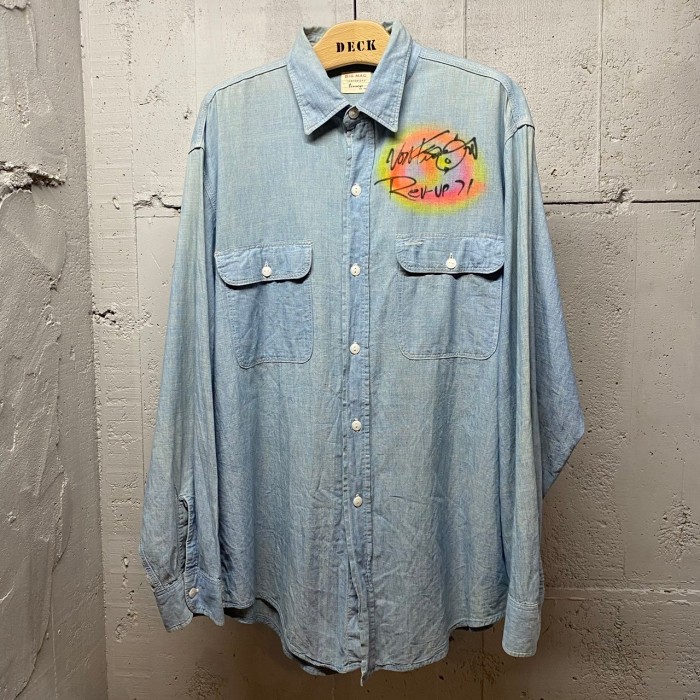 60s ヴィンテージ　BIG MAC Von Franco シャンブレーシャツ   SS090 | Vintage.City 빈티지숍, 빈티지 코디 정보