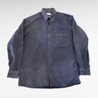 DARIO BELTRAN fake suede BD shirt | Vintage.City 古着屋、古着コーデ情報を発信