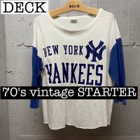 【5月29日まで購入可能】70s ヴィンテージ　スターター　NY ヤンキース　七分丈　ベースボールTシャツ  　SS093 | Vintage.City Vintage Shops, Vintage Fashion Trends