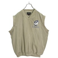 90s Weather Perfect GEORGETOWN HOYAS nylon design vest | Vintage.City 빈티지숍, 빈티지 코디 정보