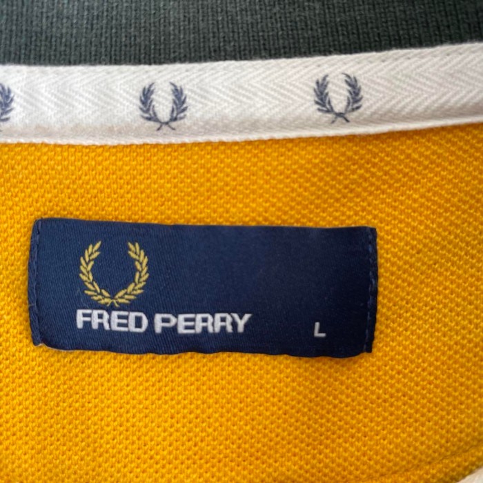 FRED PERRY border polo shirt size L  配送C フレッドペリー　ワンポイント刺繍ロゴ　ボーダー | Vintage.City 古着屋、古着コーデ情報を発信