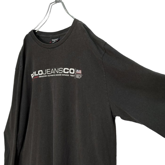 90s POLO JEANS CO. RL L/S sleeve print T-SHIRT | Vintage.City 古着屋、古着コーデ情報を発信
