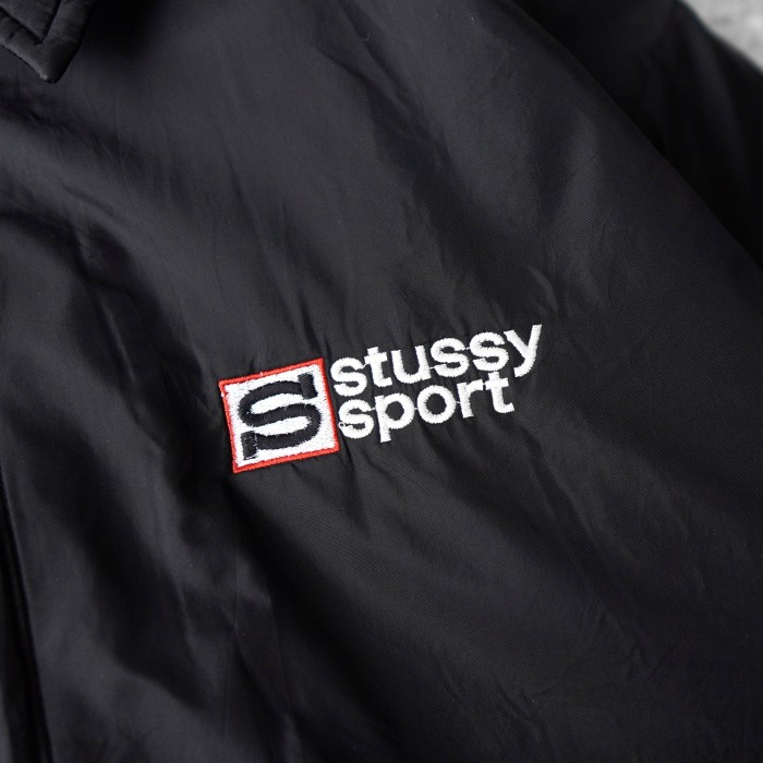 STUSSY / ステューシー コーチジャケット / ブルゾン Stussy Sportロゴ刺繍 / ボア裏地 XLサイズ | Vintage.City 古着屋、古着コーデ情報を発信