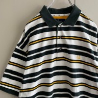 FRED PERRY border polo shirt size L  配送C フレッドペリー　ワンポイント刺繍ロゴ　ボーダー | Vintage.City Vintage Shops, Vintage Fashion Trends