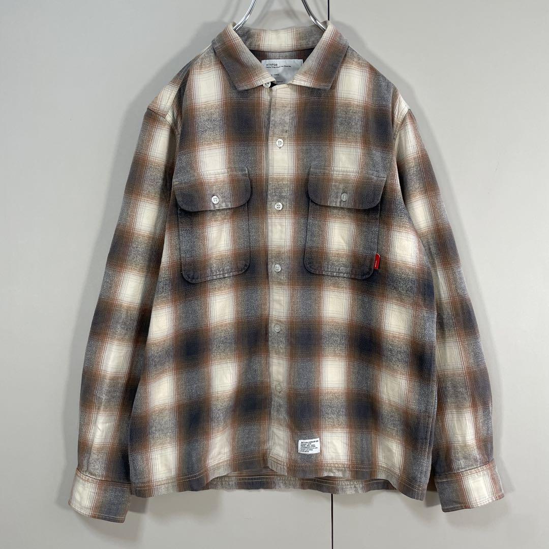 WTAPS flannel ombre check shirt size M相当 配送C ダブルタップス