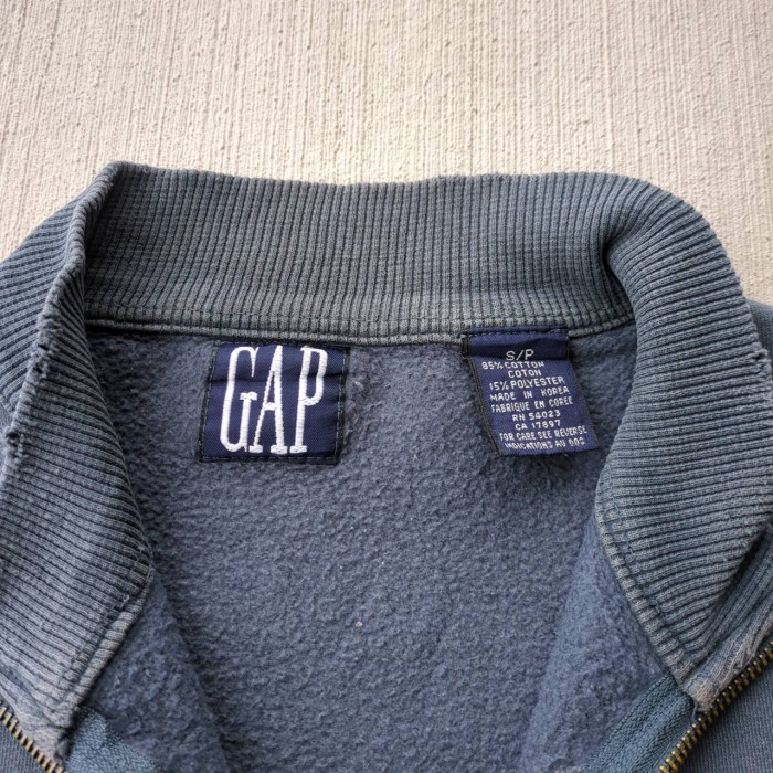 90s ヴィンテージ オールド ギャップ ハーフジップスウェット vintage old gap grey half zip sweatshirt 古着 | Vintage.City 古着屋、古着コーデ情報を発信