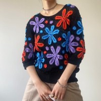 flowers crochet top | Vintage.City 빈티지숍, 빈티지 코디 정보