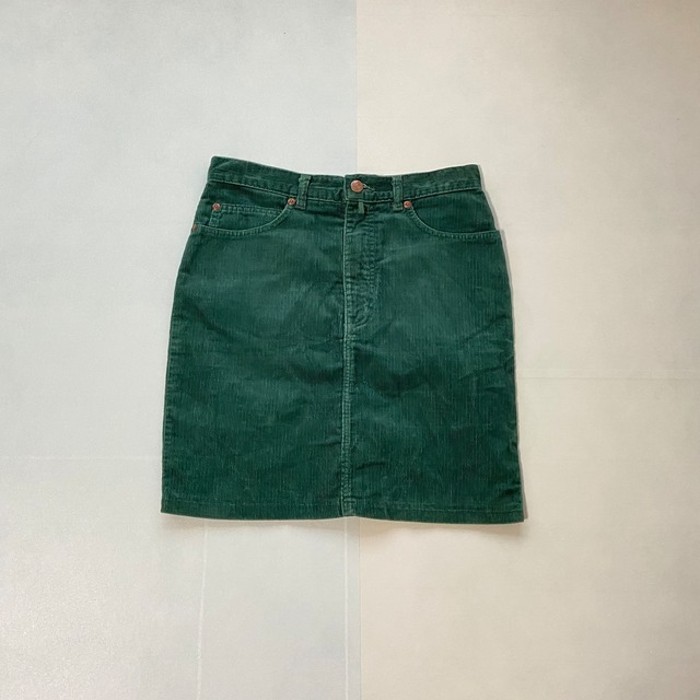 Best company | dark green corduroy skirt【Italy】 | Vintage.City 古着屋、古着コーデ情報を発信