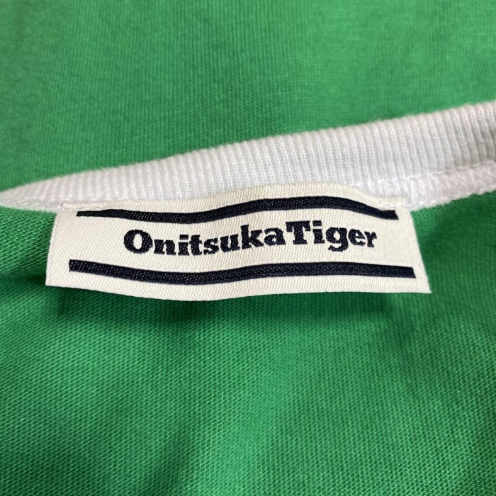 Onitsuka Tiger logo ringer T-shirt size S,M 配送A オニツカタイガー　ビッグロゴ　リンガーTシャツ | Vintage.City 古着屋、古着コーデ情報を発信