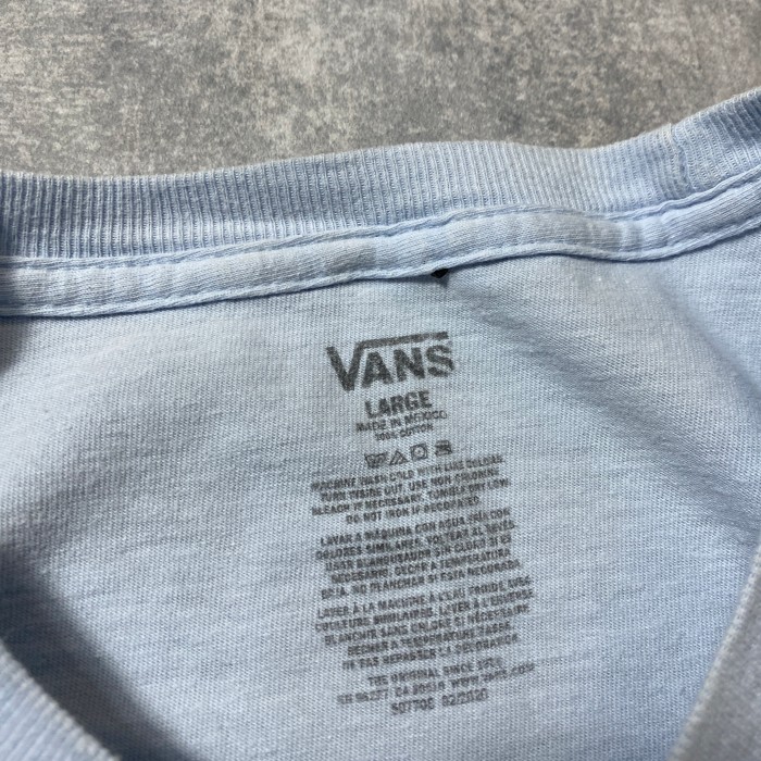 VANS　バンズ　チェッカー　ボックスプリントロゴ　くすみブルー　Tシャツ | Vintage.City 古着屋、古着コーデ情報を発信