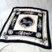 Silk 100% leopard モノトーン レオパードシルクスカーフ | Vintage.City 빈티지숍, 빈티지 코디 정보