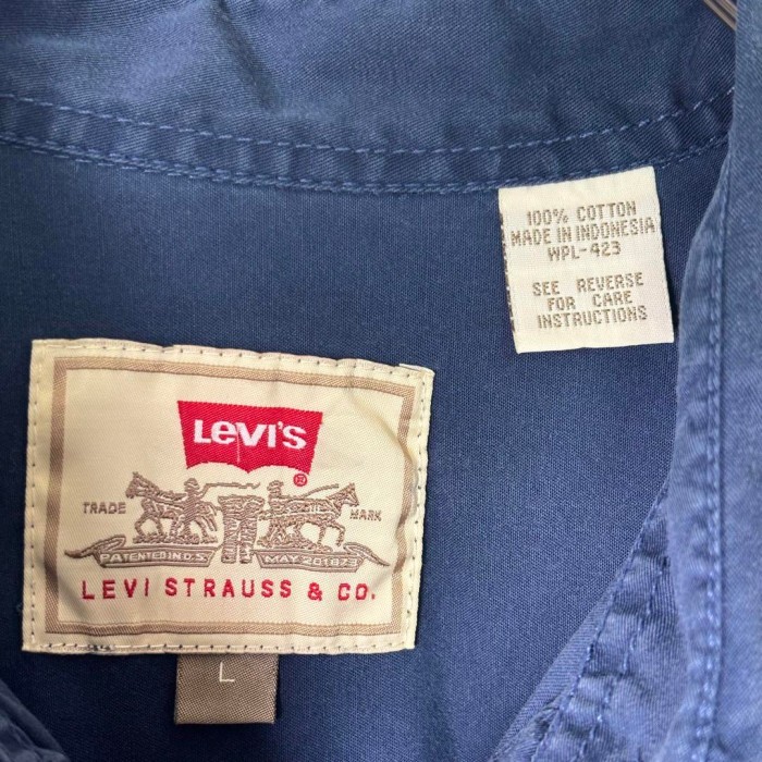 USA古着 90s Levi's シャツ 長袖 ボタンダウン 紺 L S403 | Vintage.City 古着屋、古着コーデ情報を発信