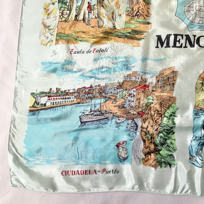 50s souvenir MENORCA ヴィンテージ スーベニアスカーフ | Vintage.City 古着屋、古着コーデ情報を発信