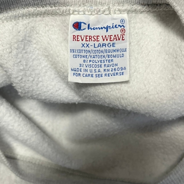 champion スウェット 2XL Reverse weave 刺繍ロゴ 企業